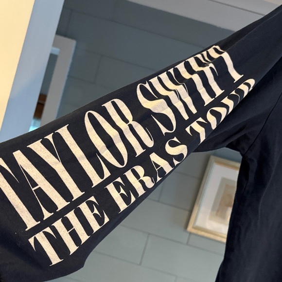 Taylor Swift Black Graphic Long Sleeve Tee - Picture 3 of 4